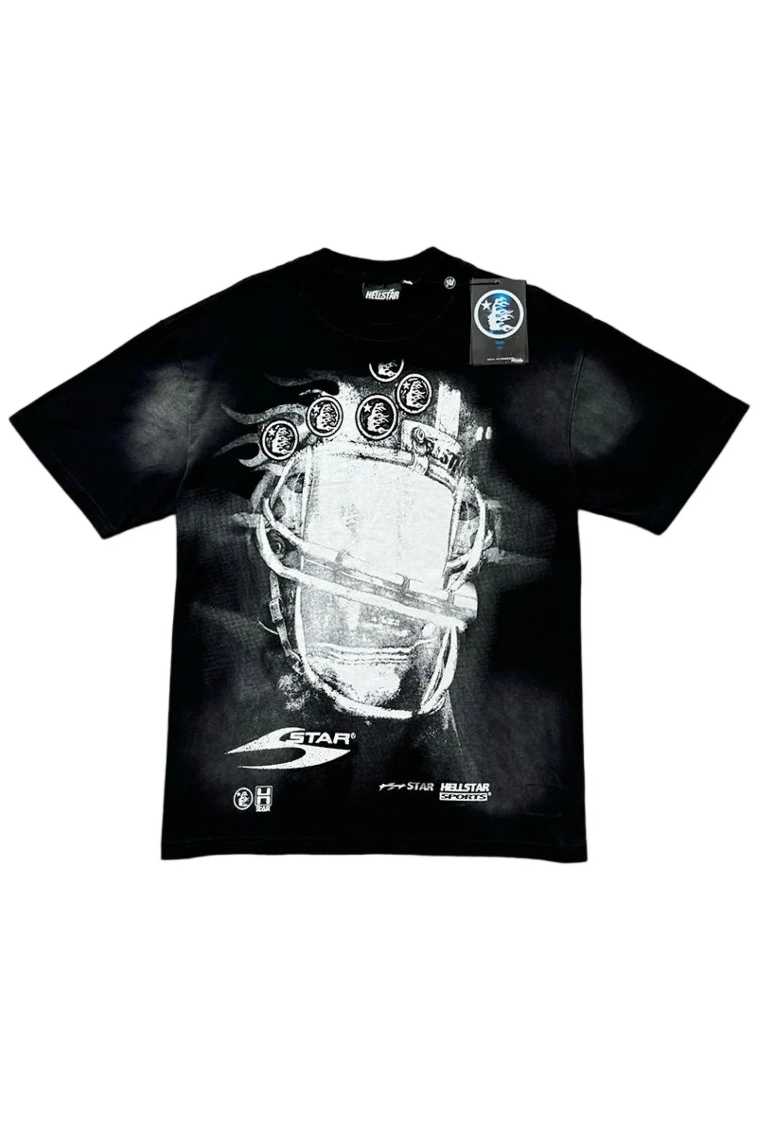 Black Hellstar Studios Summer Logo Printed T-shirt