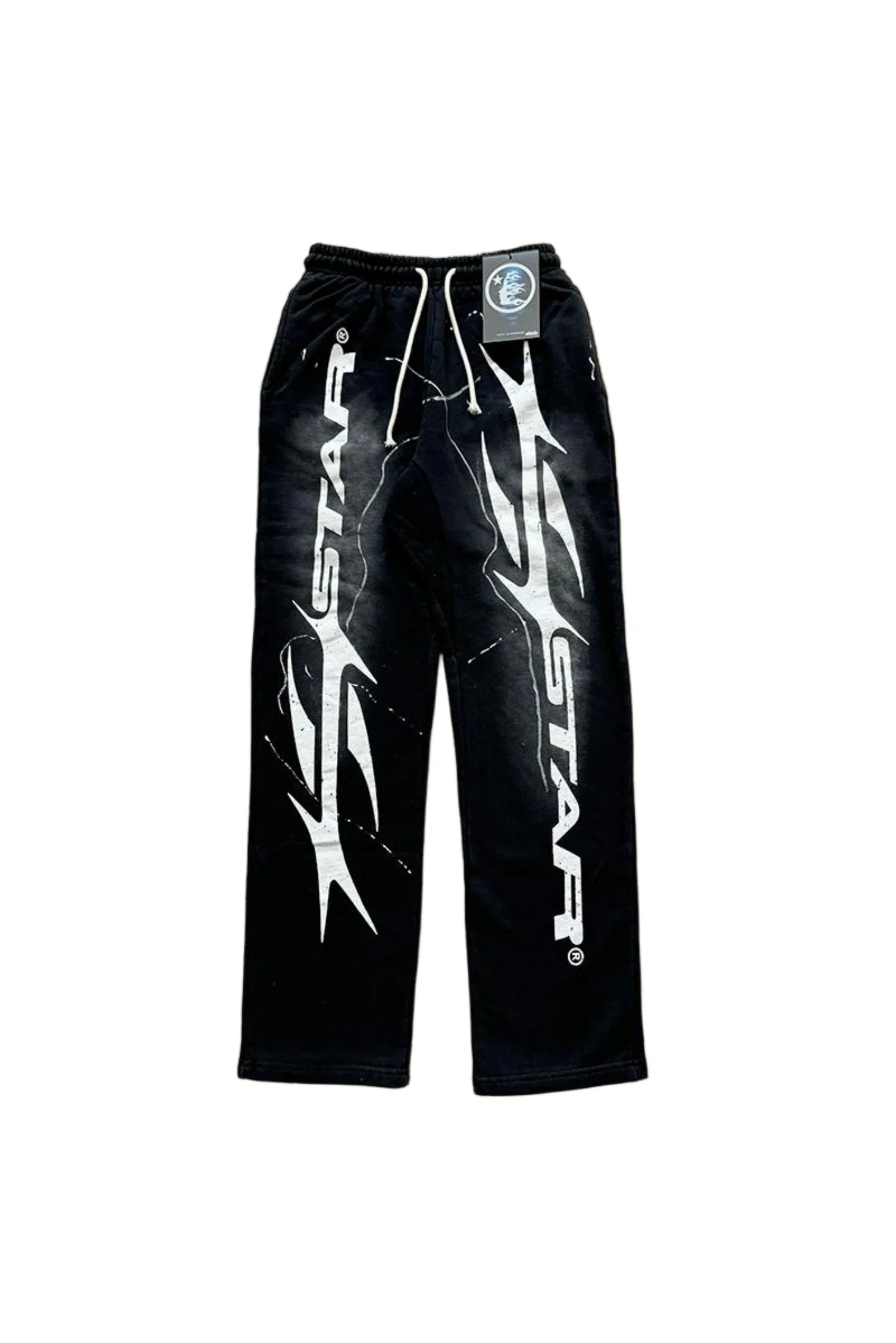 Hellstar Flame Flare Black Sweatpants