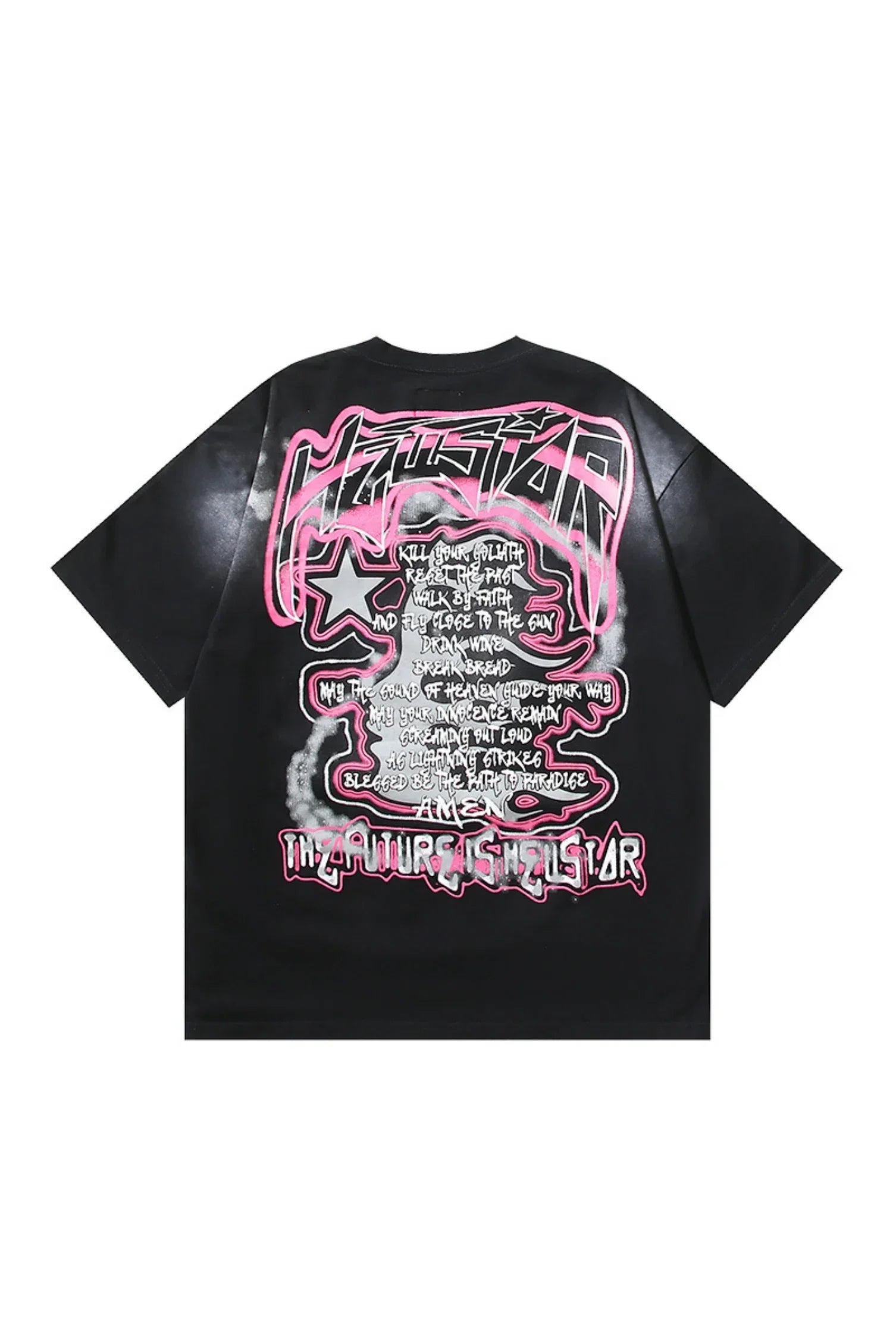 Dark Series: Character Pattern Black Shirt