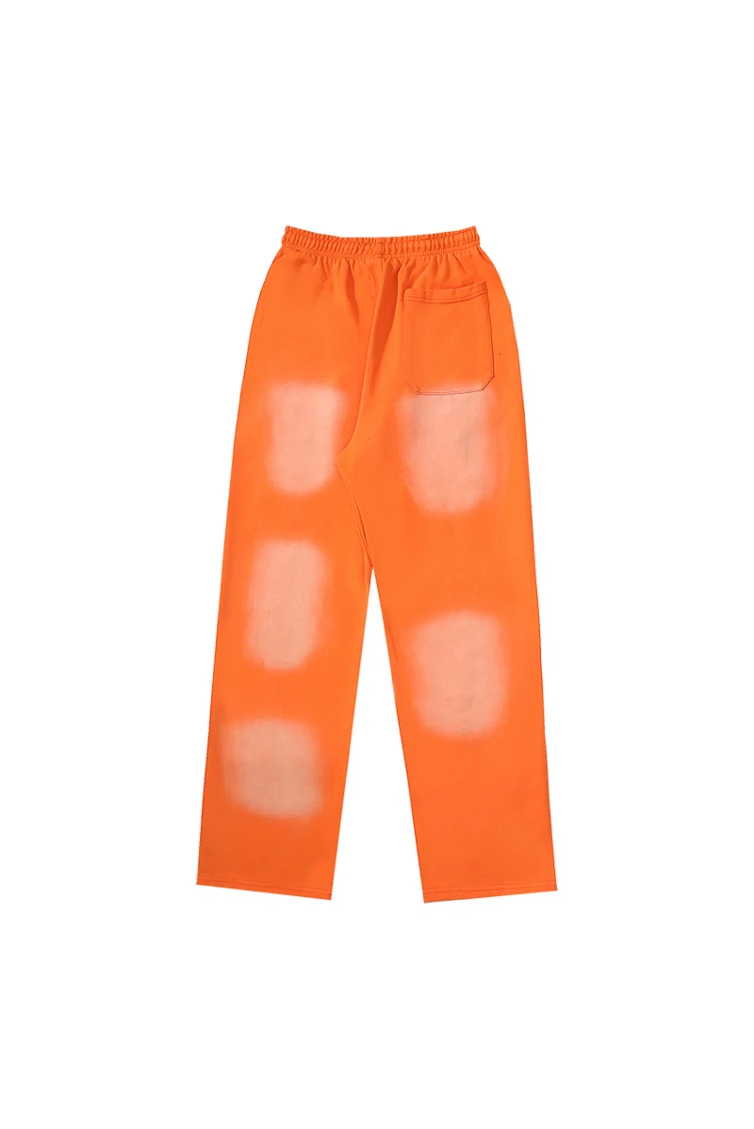 Hellstar Studios flame and logo casual sports pants orange