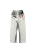 Hellstar Studios logo Skeleton casual sports pants white