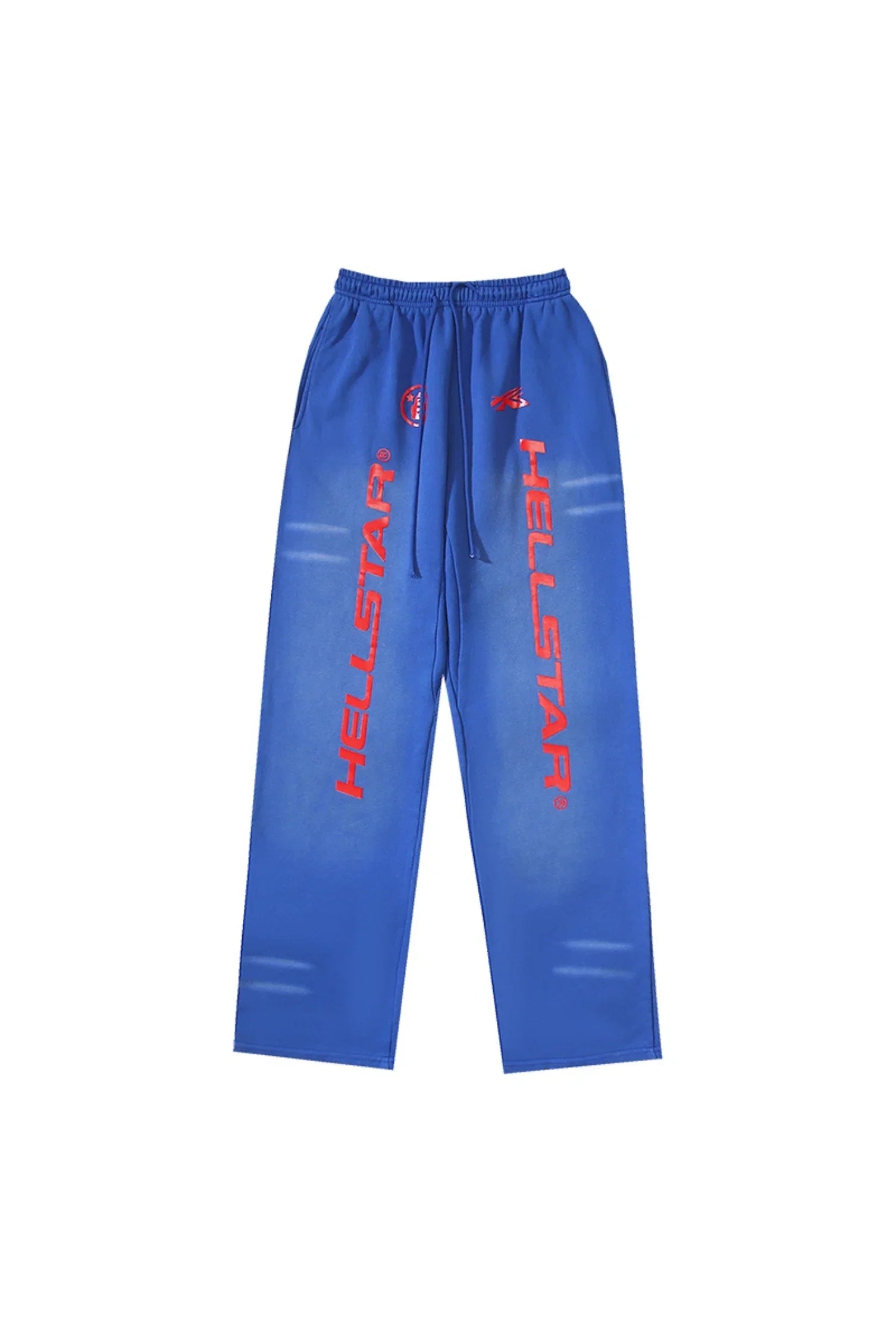 Hellstar Studios red logo sports pants blue