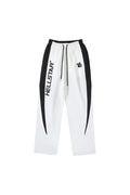 Hellstar Studios Embroidered Splicing Logo Sports Pants White