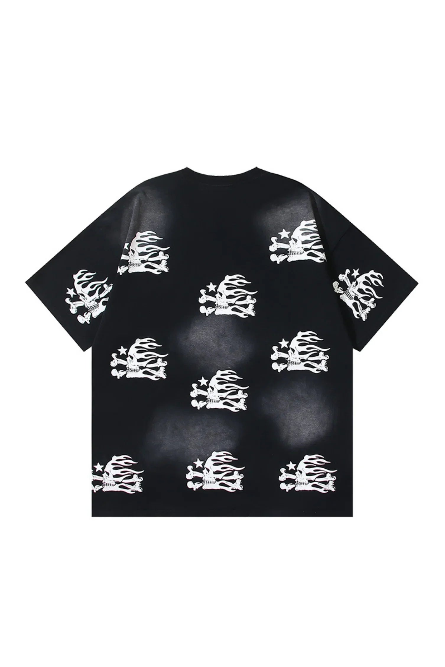Dark Series: Side Skeleton Printed Black T-shirt