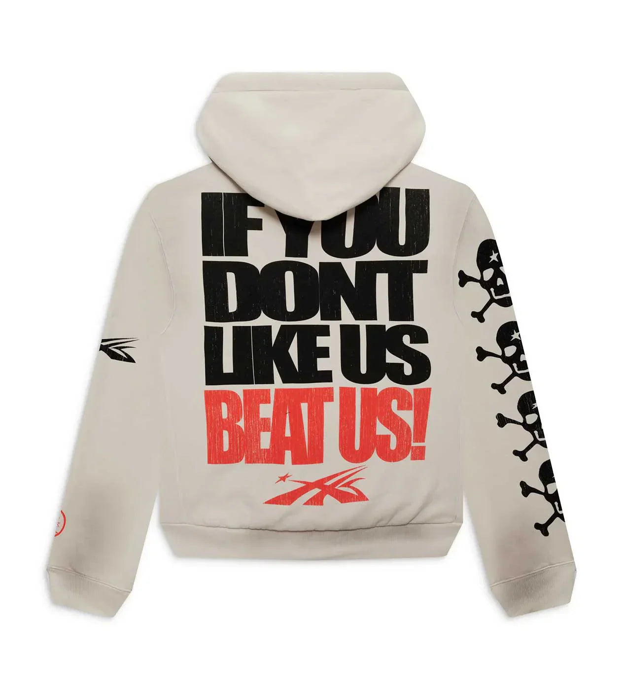 Hellstar Sports "Beat Us" Hoodie White