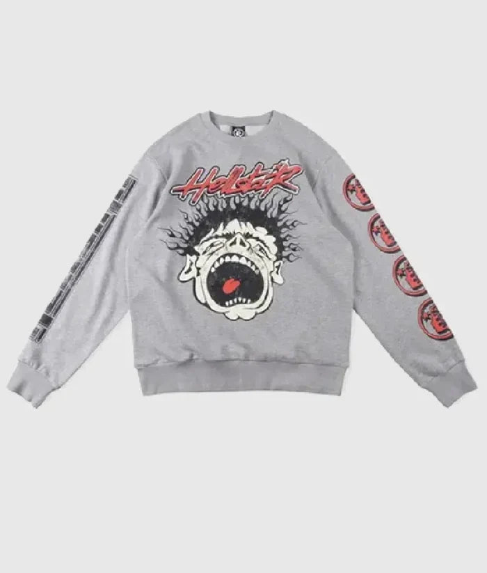 Hellstar Studios Records Grey Sweater