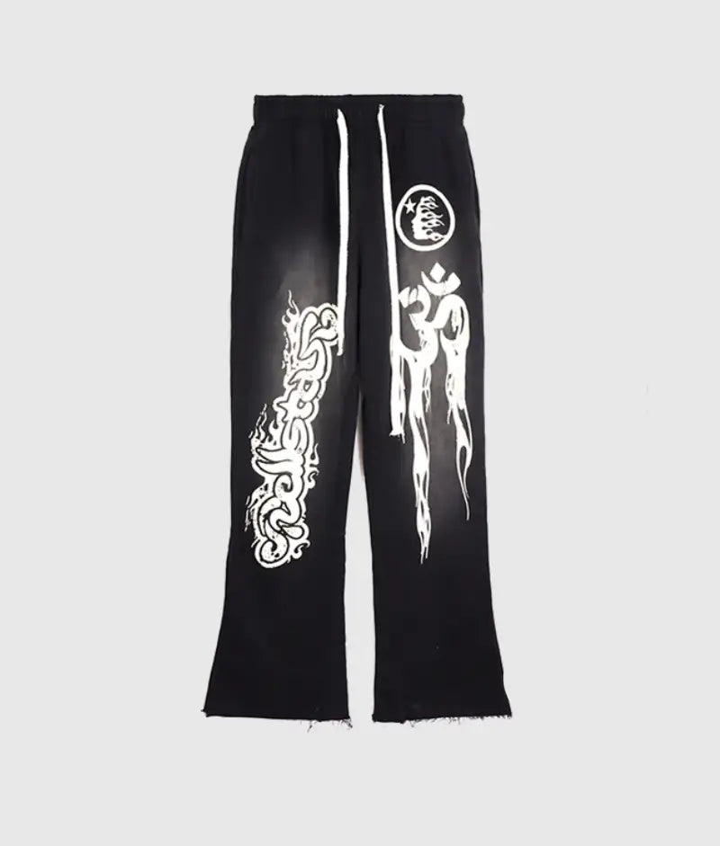 Hellstar Studios records casual sports pants in black