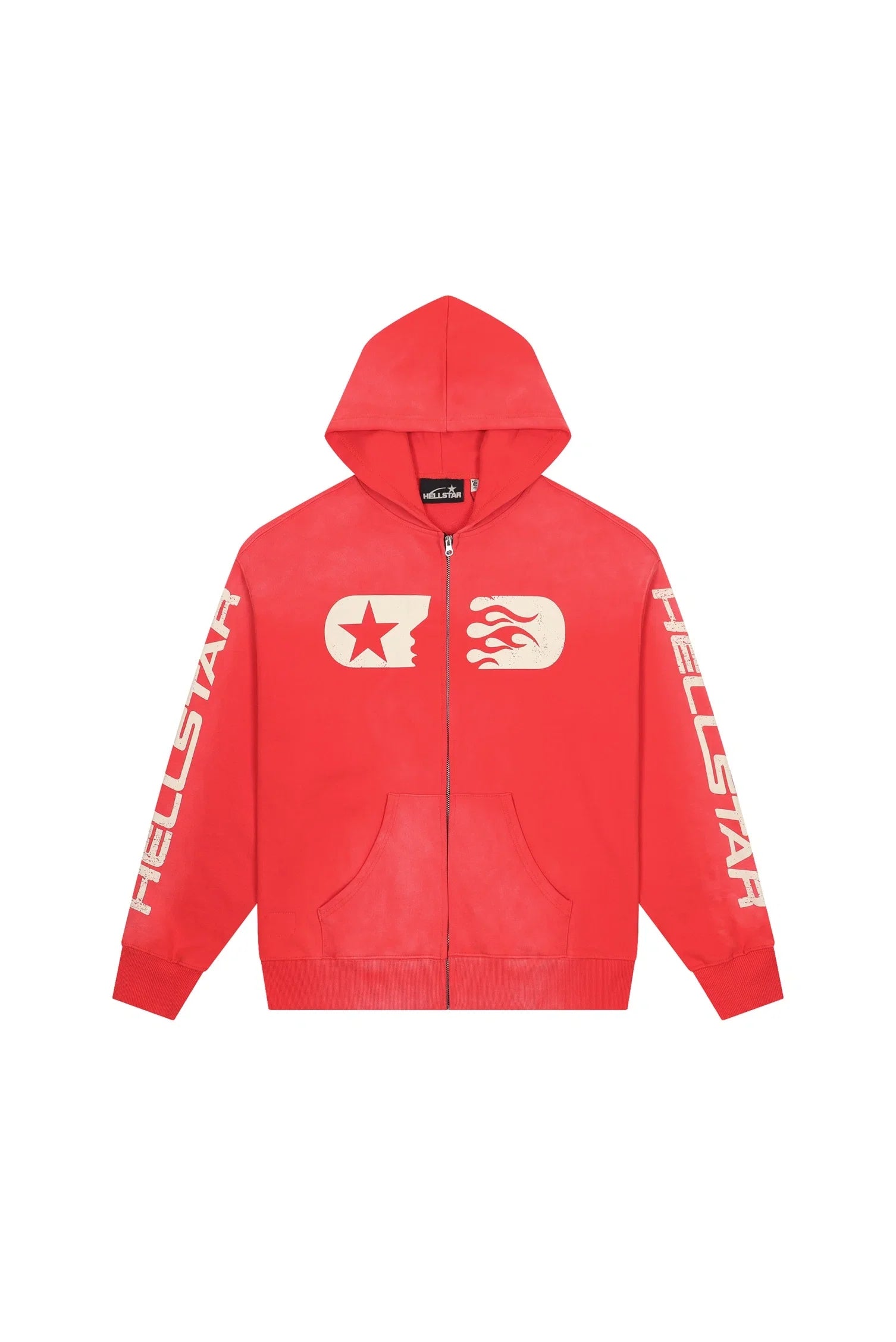 Red Hellstar Pullover Hoodie